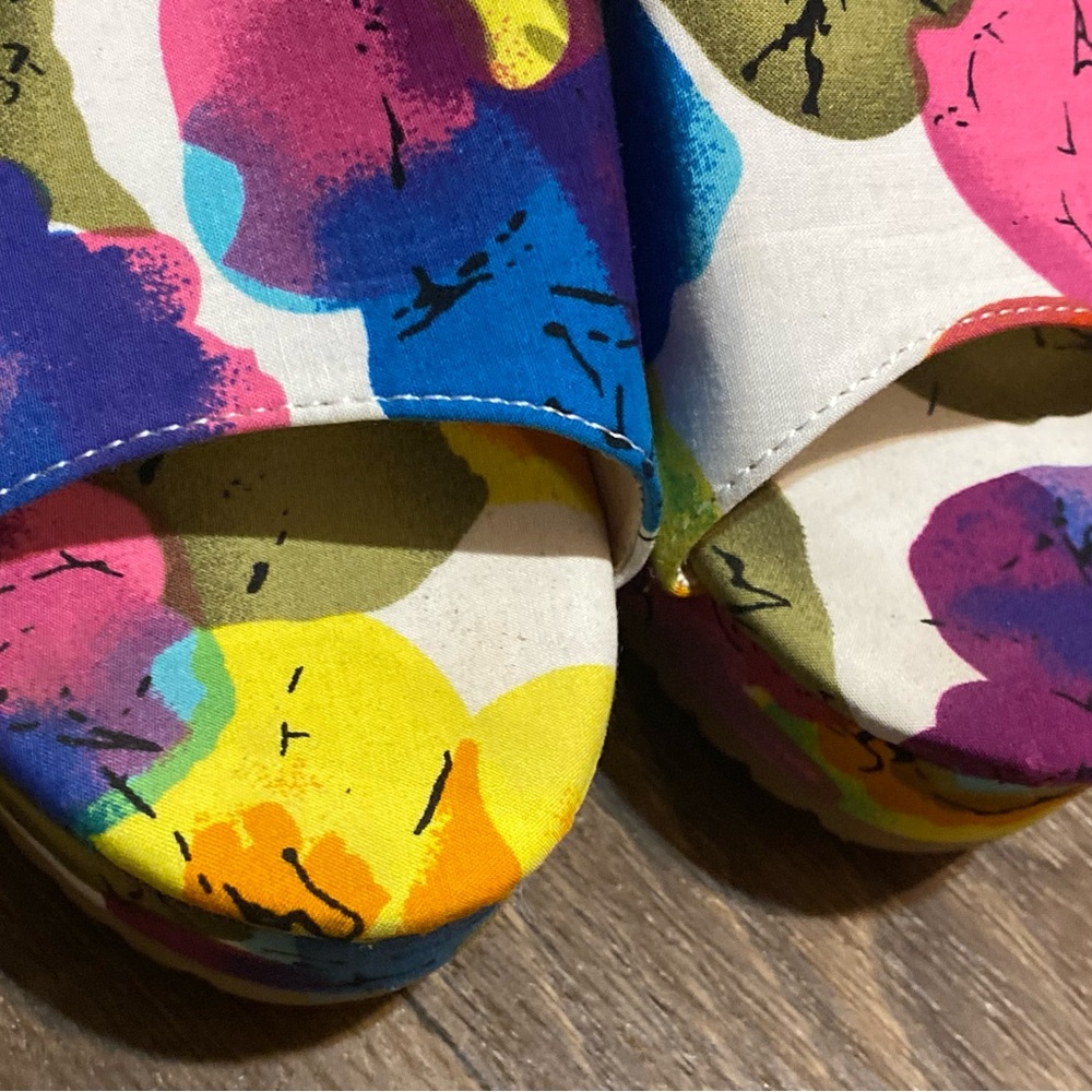 🔥 Colorful Floral Wedge Sandals - Picture 7 of 10